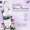 Acai Berry Foaming Face Wash Daily Facial Cleanser | Hyaluronic Acid, Silicon Exfoliating Scrub Brush | Anti Aging, Hydrating, Acne, Dark Spot Control for Sensitive Dry Oily Skin view 3