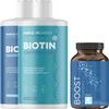 Biotin Shampoo Conditioner and Supplement Set - Hair Skin and Nail Biotin Capsules with Horsetail Herb for Hair Growth and Volumizing Shampoo and Conditioner for Thin Fine and Color Treated Hair view 1