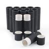 15 Pcs 0.3 oz Paperboard Lip Balm Tubes,Empty Kraft Paper Chapstick Tube Holder,Push-Up Style Biodegradable Solid Perfume Lip Gloss Container for DIY Homemade Balm Container,Natural Packaging- Black view 1