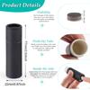 15 Pcs 0.3 oz Paperboard Lip Balm Tubes,Empty Kraft Paper Chapstick Tube Holder,Push-Up Style Biodegradable Solid Perfume Lip Gloss Container for DIY Homemade Balm Container,Natural Packaging- Black view 2