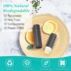 15 Pcs 0.3 oz Paperboard Lip Balm Tubes,Empty Kraft Paper Chapstick Tube Holder,Push-Up Style Biodegradable Solid Perfume Lip Gloss Container for DIY Homemade Balm Container,Natural Packaging- Black view 3