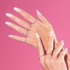 Dashing Diva Magic Press Nails - French Glaze | Medium, Almond Shaped Press On Nails | Long Lasting Stick On Gel Nails | Lasts Up to 7 Days | Contains 30 Stick On Nails, 1 Prep Pad, 1 File view 2