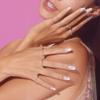 Dashing Diva Magic Press Nails - French Glaze | Medium, Almond Shaped Press On Nails | Long Lasting Stick On Gel Nails | Lasts Up to 7 Days | Contains 30 Stick On Nails, 1 Prep Pad, 1 File view 3