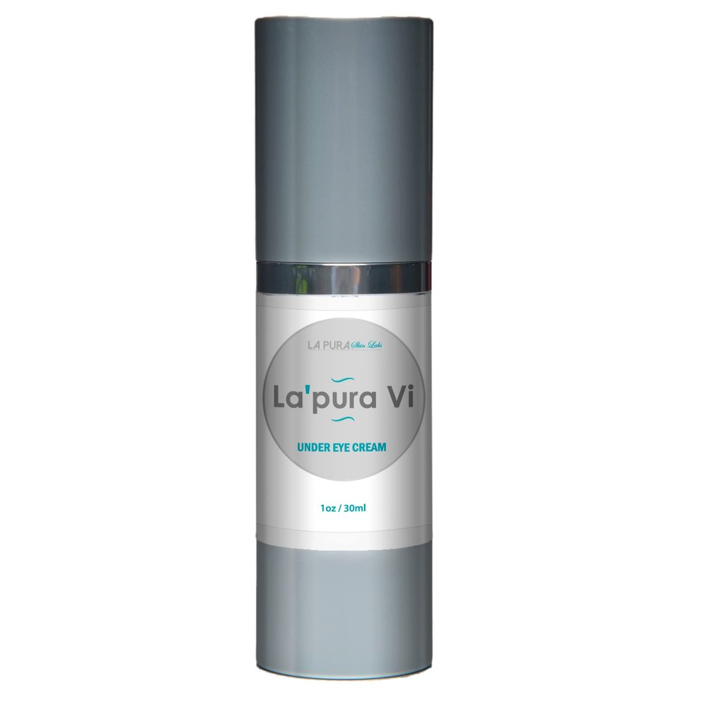 La'Pura Vi Under Eye Cream - Reduce Eye Bags, Puffiness, Dark Circles, Wrinkles - Anti-Aging Eye Cream with Alpha Hydroxy Acids, Vitamins, & Natural Extracts to Reduce & Prevent Signs of Aging