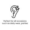 10PCS Piercing Kit Titanium 18G Piercing Needles Jewelry Threadless Flat Back Piercing Nose Studs Earring Helix Cartilage Labret Monroe Body Piercing Tools Kit Alcohol Pads, Gloves, Forcep Slotted view 3