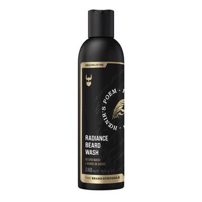 The Beard Struggle Radiance Beard Wash Gold Collection, Hoenirs Poem Cleanse, Nourish & Soften Beard Cleanser for Men (8 fl oz)