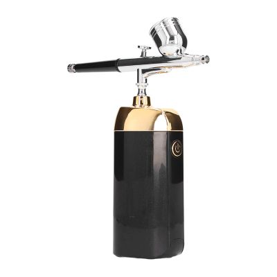 Oxygen Portable Airbrush, Mist Sprayer Mister Device Mini Airbrush Kit Mister for Cake Decoration(Black)