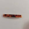 CARAVAN Hand Made Barrette Tortoise Shell Color 2.9" Of Celluloid Acetate Material view 1