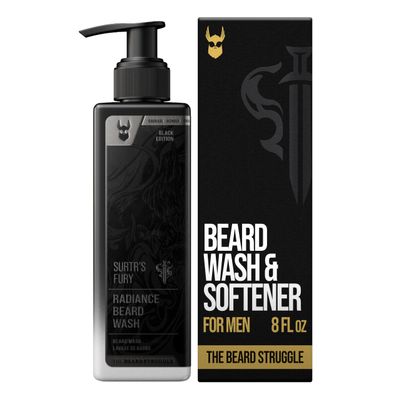 The Beard Struggle Radiance Beard Wash Platinum Collection, Surtrs Fury Cleanse, Nourish & Soften Beard Cleanser for Men (8 fl oz)