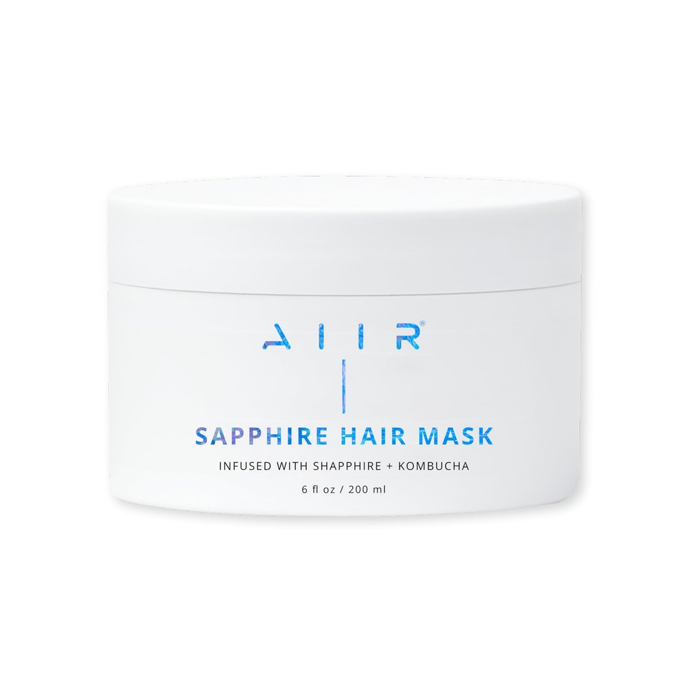 AIIR Sapphire Mask - Deep Conditioning Hair Treatment for Damage Hair Repair, Hyaluronic Acid Hydrates & Moisturizes Dry Hair, Strengthen and Smooth Frizzy Hair, Color Safe, 6 oz
