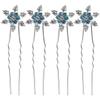 12pcs Snowflake Hair Accessories Christmas Stylish Headwear Bride Hairpin Snowflake Design Hairpin Fashionable Headdress view 1