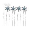12pcs Snowflake Hair Accessories Christmas Stylish Headwear Bride Hairpin Snowflake Design Hairpin Fashionable Headdress view 2