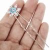 12pcs Snowflake Hair Accessories Christmas Stylish Headwear Bride Hairpin Snowflake Design Hairpin Fashionable Headdress view 4