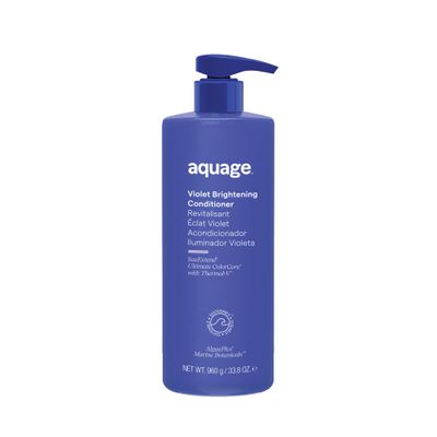 AQUAGE Violet Brigthening Shampoo for Blonde, and Silver Hair, 33.8 oz
