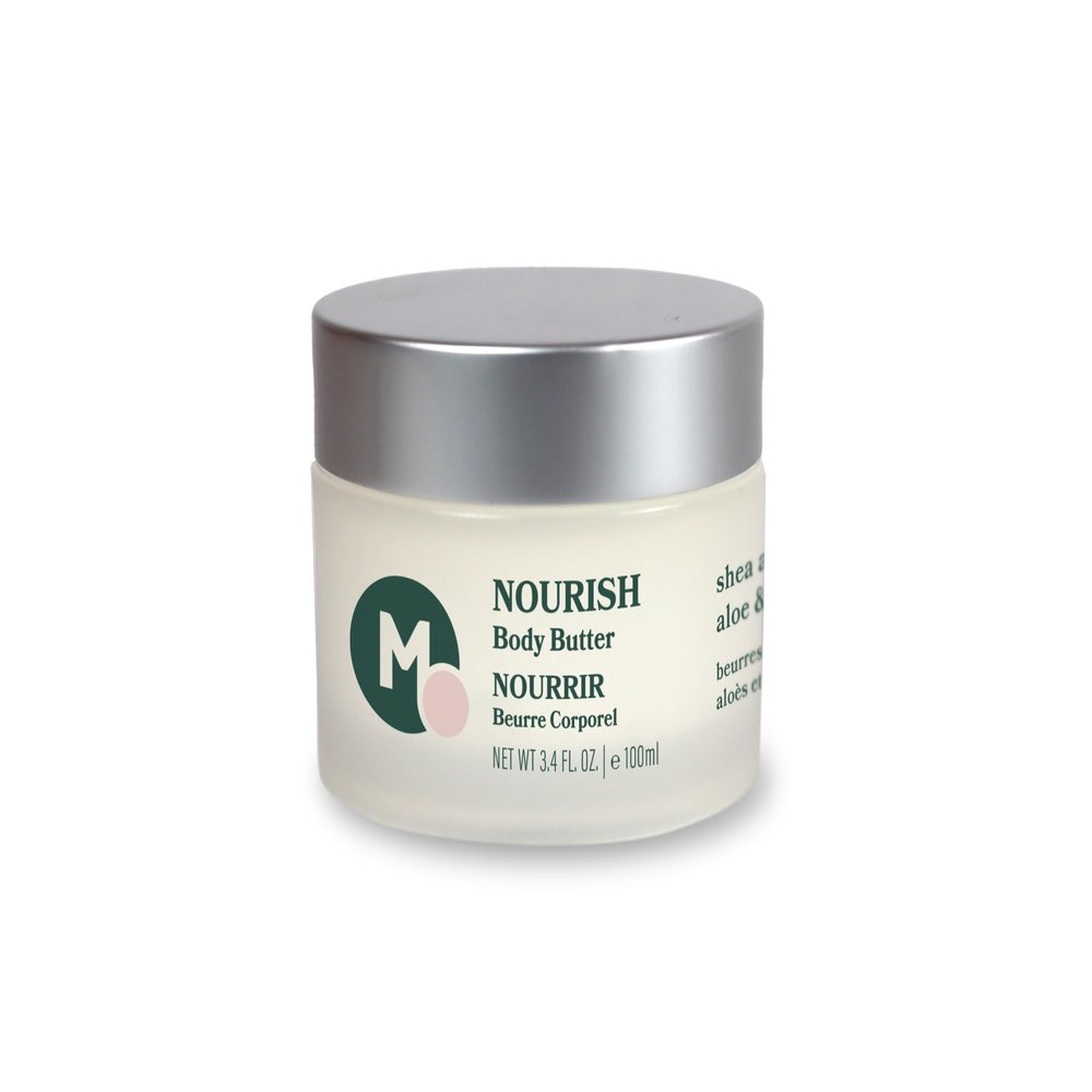 Mommy Matters NOURISH Body Butter, Pregnancy Belly and Postpartum Skin Care, Natural Stretch Mark Cream with Shea & Cocoa Butter, Vegan, Clean & Cruelty-free, 3.4 oz