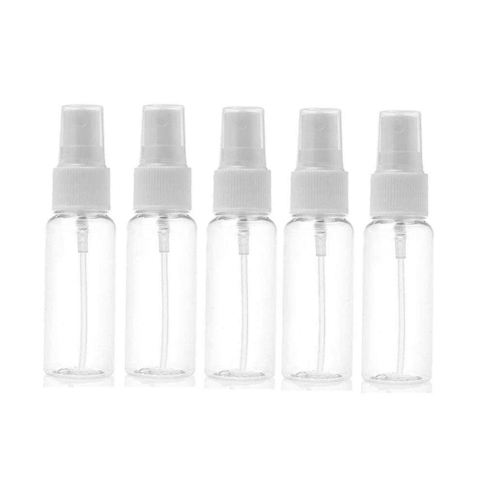 ZXMJYHK Portable refillable Glass Clear Empty Spray Bottle Plastic Clear Spray Bottles, 50Ml Refillable Fine Mist Sprayer Bottles Makeup Cosmetic Atomizers Empty Small Spray Bottle 1.7 Oz