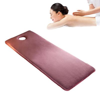 Beauty Bed Mattress Topper with Round Head Spa Bed Padding with Breath Hole Massage Table Mattress Protector with Elastic Bands Soft Fitted Mattress for Beauty Salon,Rose 3cm,60x180cm