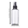 ZXMJYHK Portable refillable Glass Clear Empty Spray Bottle Transparent Empty Spray Bottles 4 Oz Plastic Mini Refillable Container Empty Cosmetic Containers 6Pcs view 2