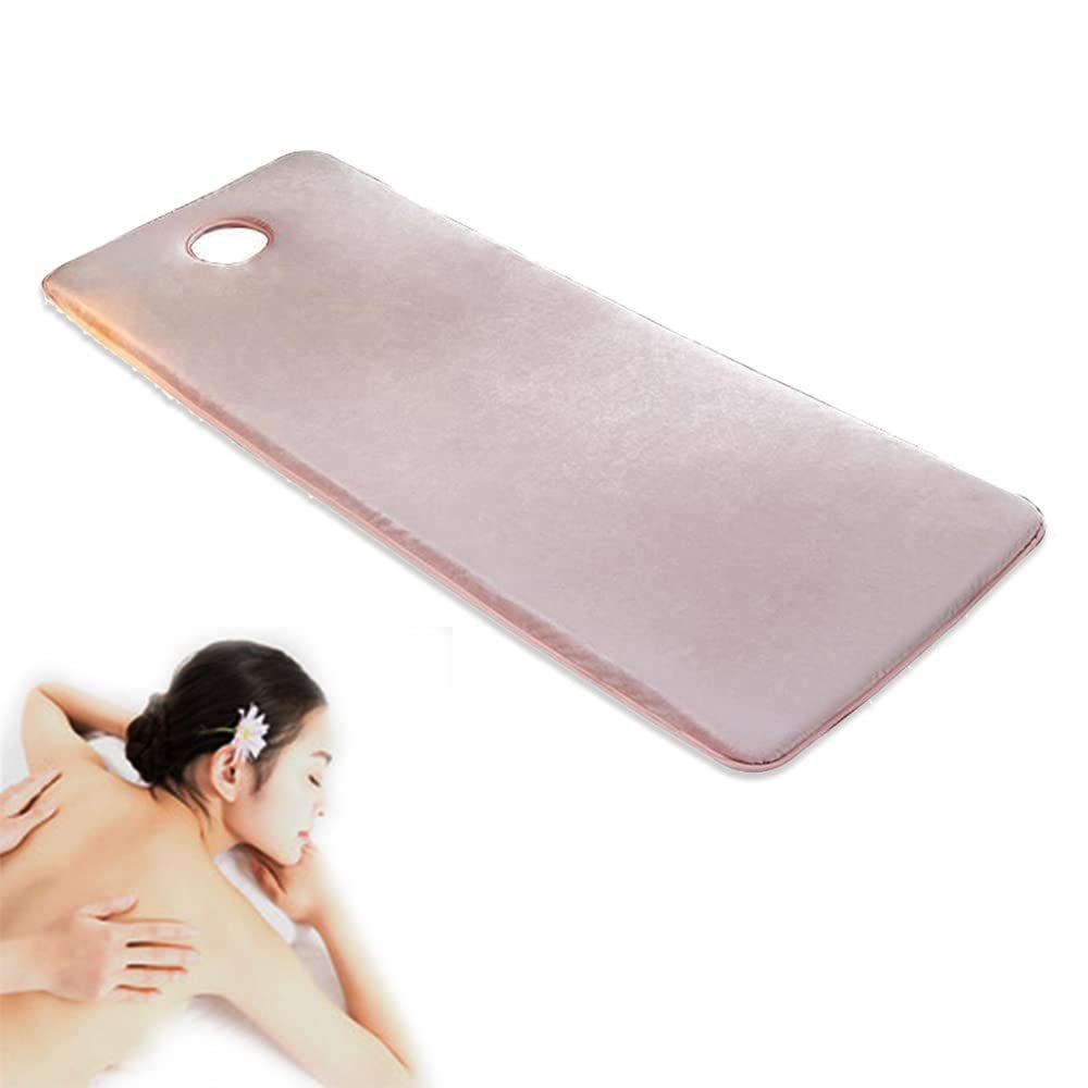 Cotton Beauty Massage Bed Cover Massage Mattress Pad with Face Breathing Hole Sponge Futon Mattress Mat for SPA Tattoo Massage Table Non-Slip Lash Bed Cushion Only,Pink 3cm,70x185cm