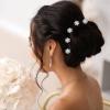 inSowni 128 Pack Silver Pearl Flower Rhinestone Crystal Bridal Wedding Hair U-shaped Hair Pins+Spiral Twist Hair Clips Barrettes Prom Headpieces Formal Hair Pieces Accessories for Brides Bridesmaids Women Girls view 4