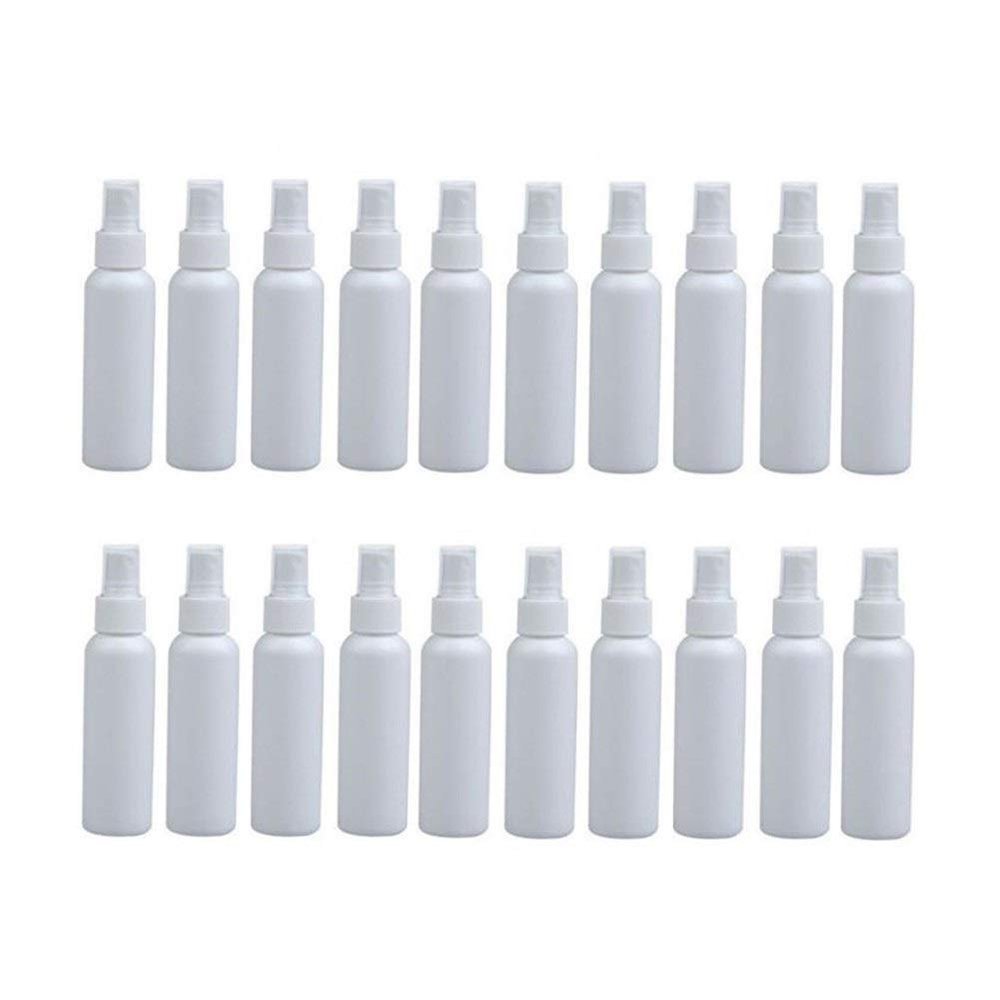 ZXMJYHK Portable refillable Glass Clear Empty Spray Bottle Refillable Mini Perfume Spray Bottle Empty Cosmetic Containers Plastic Atomizer Portable Travel Perfume Bottle 20Pcs 100Ml
