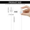 FERCAISH 40 Pcs Spray Bottle Tops Heads, Spray Bottle Replacement Pump Oils Spray Tops Reusable Dispenser Caps Fine Mist Sprayer Cosmetic Spray Bottle(24 Caliber-White) view 2