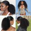 HIHELO 1 Pack Curly Wavy Drawstring Ponytail Extension Brazilian Hairpin Ponytail Wig Natural Black Drawstring Ponytail Bun (Size : 20inches) view 4