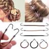 20 Pcs Women Ponytail Hooks Bungee Cord Hair Ties Elastic Band Hair Clips Ponytail Holder Ties Hair Styling Tools for Women Girls view 3