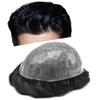Mens Toupee Full Poly Injection Pu Human Hair System for Men Natural Hairline Hair Unit Replacement Wig (#1 Jet Black) view 1
