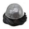 Mens Toupee Full Poly Injection Pu Human Hair System for Men Natural Hairline Hair Unit Replacement Wig (#1 Jet Black) view 3