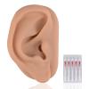 Acupuncture Ear Model, Right Artificial Ear Replica for Auricular Therapy Teaching, Silicone Ear Simulator Acupuncture Practice Authentic Human Ear Simulation view 1