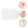 CALLARON 2sets Pigment Mixing Plate Makeup Spatula for Nail Art Easy to Clean Cosmetic Palette for Mixing Colors Nail Designs for Professionals and Home Use view 4