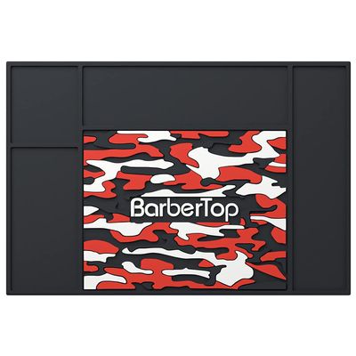 Barber Tools Organizer Mat, Magnetic Barber Mat, Clippers Mat, Magnet Strip Station Pad for Hairstylist (Colorful-Non Magnetic)