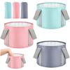 3 Pieces Collapsible Portable Foot Soak Tub Soaking Foot Bath Basin Multifunctional Foldable Bucket Washing Camping Pedicure Bowl Outdoor Water Container for Fishing Hiking Spa Travel, 3 Colors, 14 L view 1