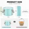 3 Pieces Collapsible Portable Foot Soak Tub Soaking Foot Bath Basin Multifunctional Foldable Bucket Washing Camping Pedicure Bowl Outdoor Water Container for Fishing Hiking Spa Travel, 3 Colors, 14 L view 3