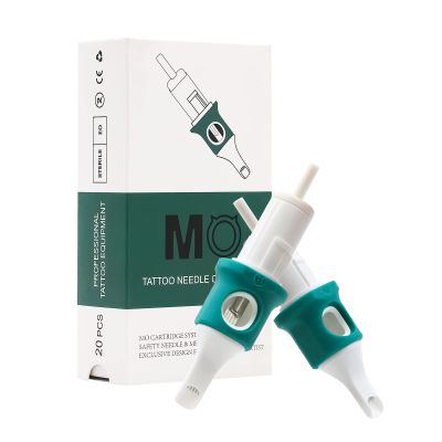 MO MOLONG Tattoo Cartridge Needles 20Pcs Professional MO Cartridges Membrane Tattoo Cartridges with Finger Ledge Magnum 11 Diameter 0.35mm (1211M1)
