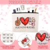 Pinkunn 9 Pcs Christmas Gifts Nurse Makeup Bags Nursing Gifts for Women Cosmetic Bag with Zipper Nursing Travel Toiletry Bag Survival Kit for Birthday Gift Funny for Nurses Student Thank You view 4