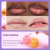 2 Bottles Sakura & Honey Lip Balm, Day & Night Repair Deep Moisture and Fade Lines, Rich in Vitamin E & Cherry Blossom Extract Beeswax Essence Natural Enhancer Care Sleeping Mask view 3