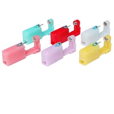 REBABA 1 Pc Self Ear Piercing Tool Disposable Ear Piercing Kit Safety Ear Nose Lip Piercing Tools with 1 Pc Ear Stud(1 pcs Tool with 1 pcs Ear stud-03)