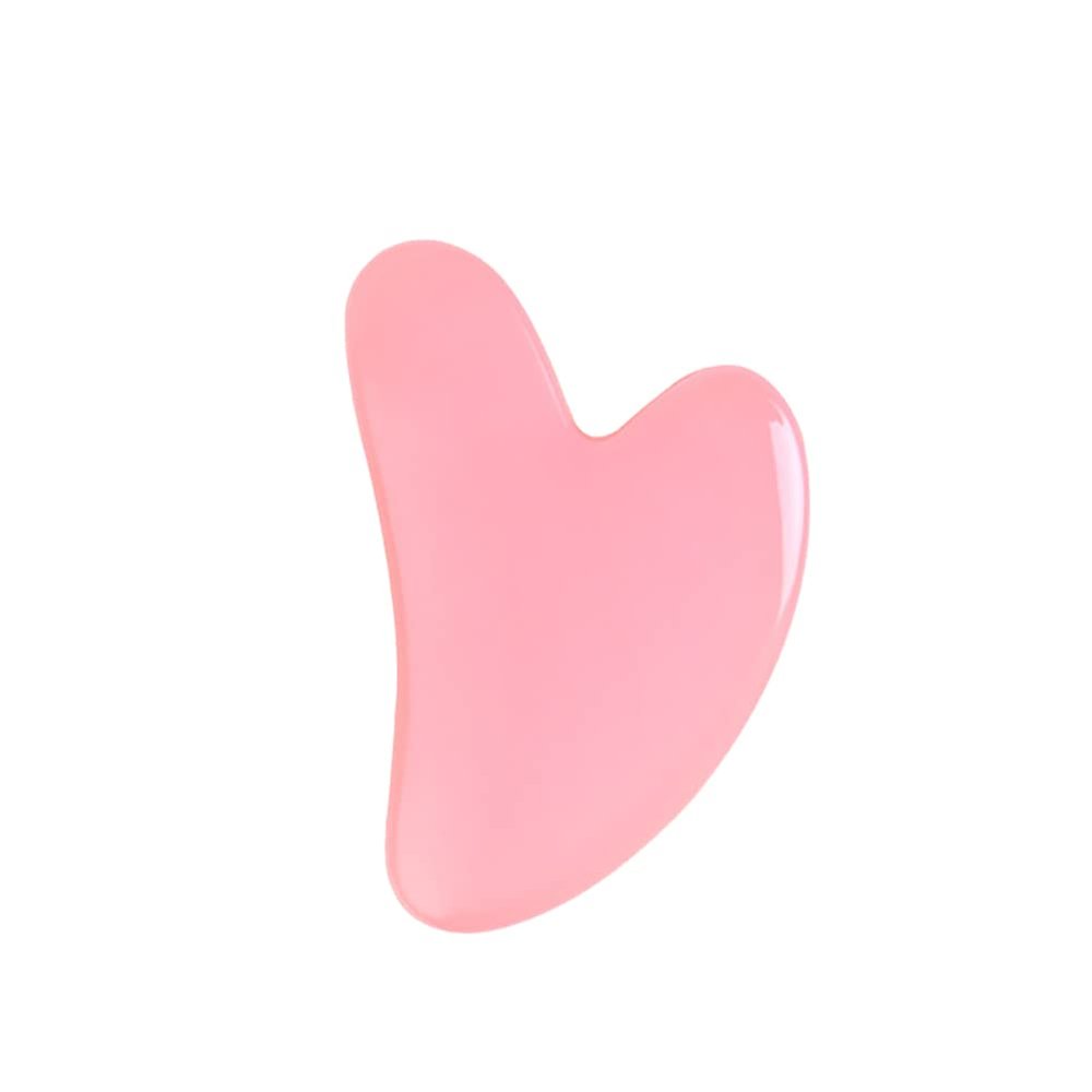 Rose Quartz Gua Sha Tool - Beauty Secret, for Facial Massager Eliminate Puffiness/Microcirculation/Removes Toxins/Prevents Wrinkles/Boost of Complexion Skin Care Tools, Pink