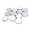 ZXMJYHK Portable refillable Glass Clear Empty Spray Bottle Aluminium Make Up Pots 50ml Capacity Empty Small Cosmetic/Candle/Spice Pots Tins Jars 12 X 50ml view 2