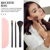 CALLARON Makeup Brush Storage Bag Silicone Cosmetic Organizer Travel-friendly Makeup Brush Container Easy to Clean Flexible Design for Desktop and Travel Use view 4