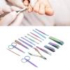 16Pcs Manicure Pedicure Set Nail Clipper Set,High Sharpness Stainless Steel Color Coating Multifunction Nail Clipper Set for Finger Nail Toenail,Portable Travel & Grooming Kit Tools, Manicure Set view 2