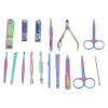 16Pcs Manicure Pedicure Set Nail Clipper Set,High Sharpness Stainless Steel Color Coating Multifunction Nail Clipper Set for Finger Nail Toenail,Portable Travel & Grooming Kit Tools, Manicure Set view 4
