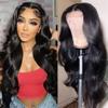 13X4 13X6 Body Wave Lace Front Wig Human Hair For Women Pre Plucked Brazilian Full Lace Frontal Wigs 4x4 HD Lace Wigs 22 Inch 180 Density view 3
