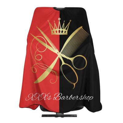 Custom Barber Cape, Personalized Photo Text or Logo Hairdresser Salon Cape for Men, Customized Hair Cutting for Barbershop