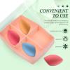 SOLUSTRE Makeup Sponge Case Beauty Egg Storage Box 2pcs Plastic Organizer for Makeup Eggs Portable Cosmetic Box view 3
