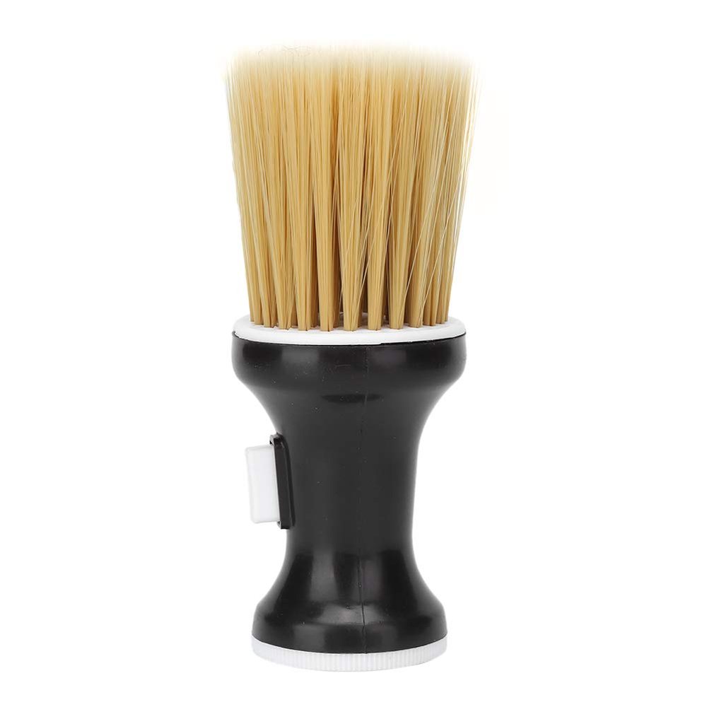 Pilipane Soft Hair Barber Brush, Neck Duster with Ergonomic Round Handle(Black), Function Washing Brush with Soft and High Washing Power, Hairdressing Tool Hair Brush for Face, Neck and Hair Styling