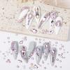 Nail Rhinestones Kit Round Flat Back Rhinestones 1500Pieces Multi Shape Pink AB Nail Gems 10ml Gel Nail Glue with Nail Crystals Diamonds Jewelry Rhinestones for Nail Design DIY Crafts Decoration view 4