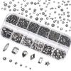 Nail Rhinestones Kit Round Flat Back Rhinestones 1500Pieces Multi Shape 10ml Gel Nail Glue with Mine Grey Nail Gems Nail Crystals Diamonds Jewelry Rhinestones for Nail Design DIY Crafts Decoration view 2
